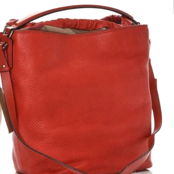 BURBERRY Leather bag Ashby womens check purse Hobo bag - Picture 2 of 7